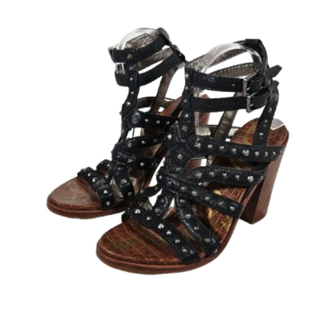 Sam Edelman Black Studded Heels